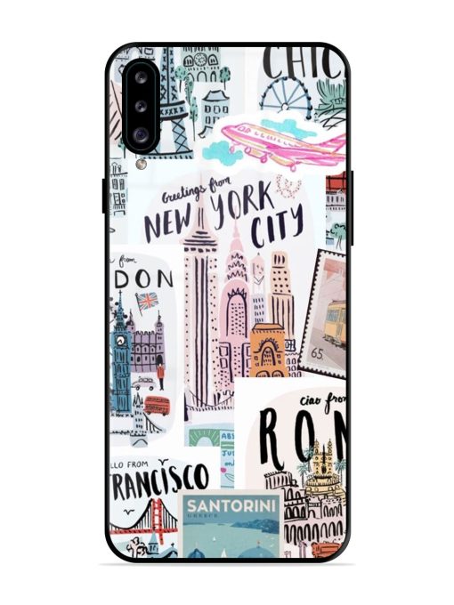 Travelogue Glossy Soft Edge Case for Samsung Galaxy A30S