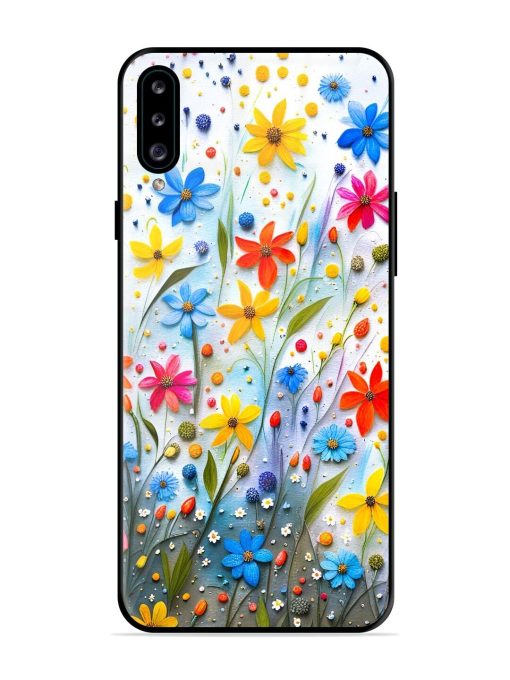 Vibrant Floral Glossy Soft Edge Case for Samsung Galaxy A30S Chachhi