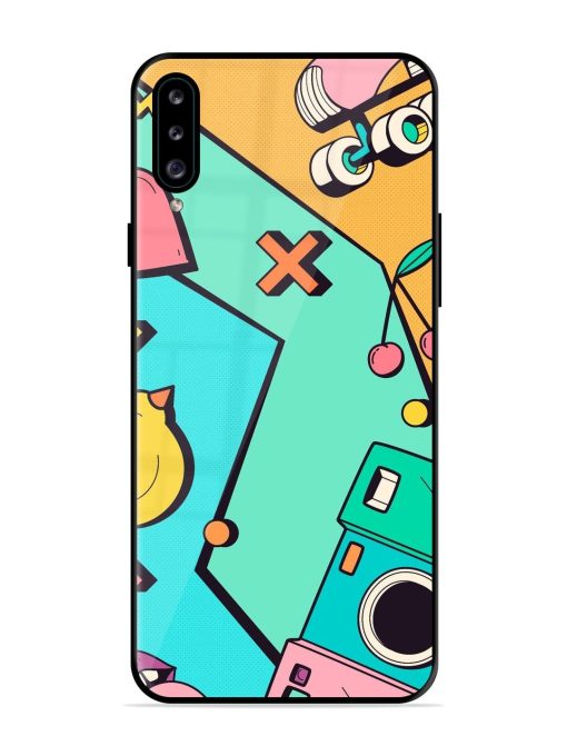 Retro Remix Glossy Soft Edge Case for Samsung Galaxy A30S Chachhi