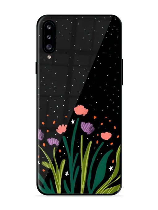 Midnight Bloom Glossy Soft Edge Case for Samsung Galaxy A30S Chachhi