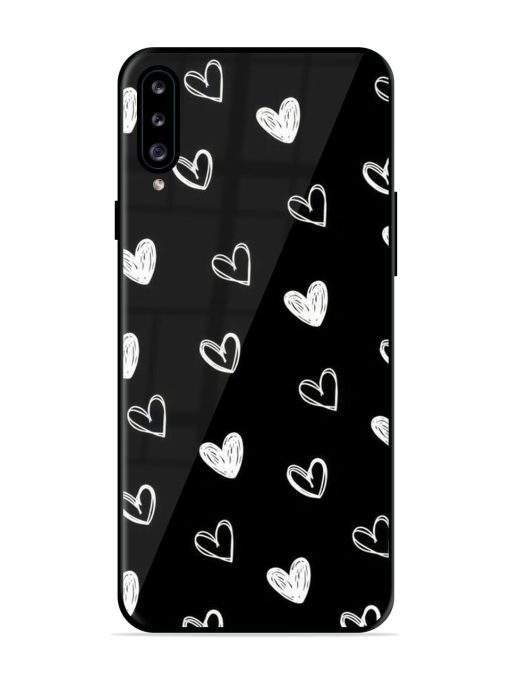 Scattered Hearts Glossy Soft Edge Case for Samsung Galaxy A30S Chachhi