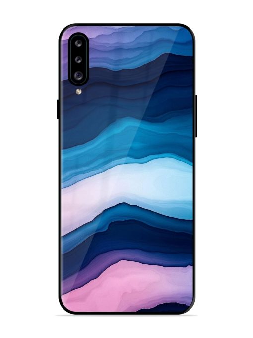 Oceanic Layers Glossy Soft Edge Case for Samsung Galaxy A30S Chachhi