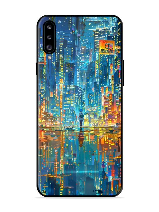 Neon Metropolis Glossy Soft Edge Case for Samsung Galaxy A30S Chachhi