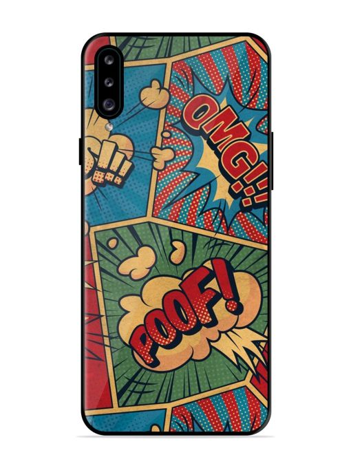 Comic Book Chaos Glossy Soft Edge Case for Samsung Galaxy A30S Chachhi