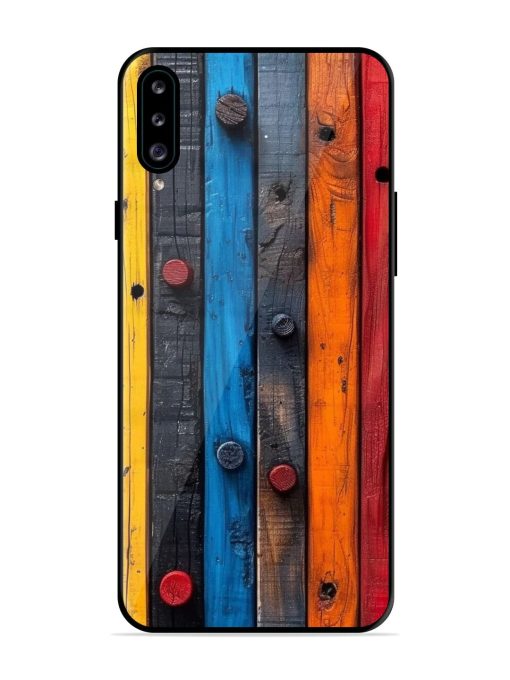 Rainbow Plank Glossy Soft Edge Case for Samsung Galaxy A30S Chachhi