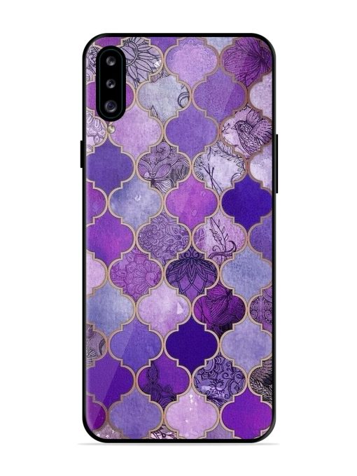 Purple Mosaic Magic Glossy Soft Edge Case for Samsung Galaxy A30S Chachhi