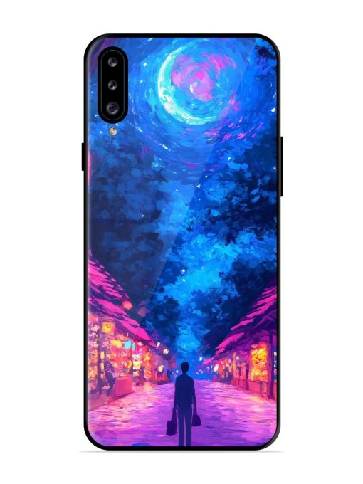 Neon Nightscape Glossy Soft Edge Case for Samsung Galaxy A30S Chachhi