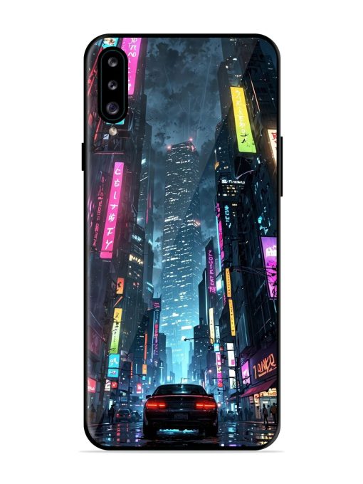 Neon Nightscape Glossy Soft Edge Case for Samsung Galaxy A30S Chachhi