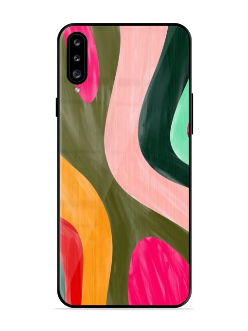 Wavy Wonderland Glossy Soft Edge Case for Samsung Galaxy A30S Chachhi