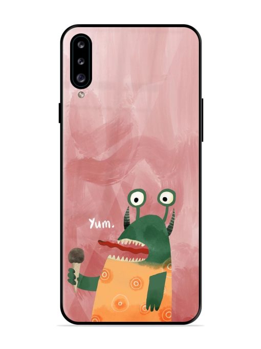 Hungry Monster Glossy Soft Edge Case for Samsung Galaxy A30S Chachhi