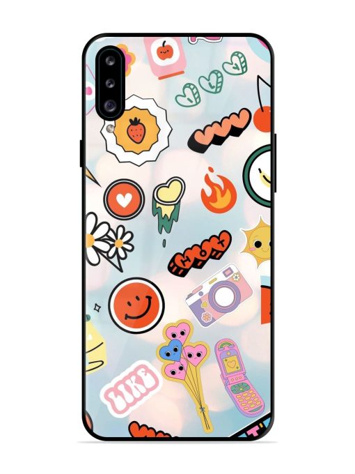 Cheerful Glossy Soft Edge Case for Samsung Galaxy A30S Chachhi