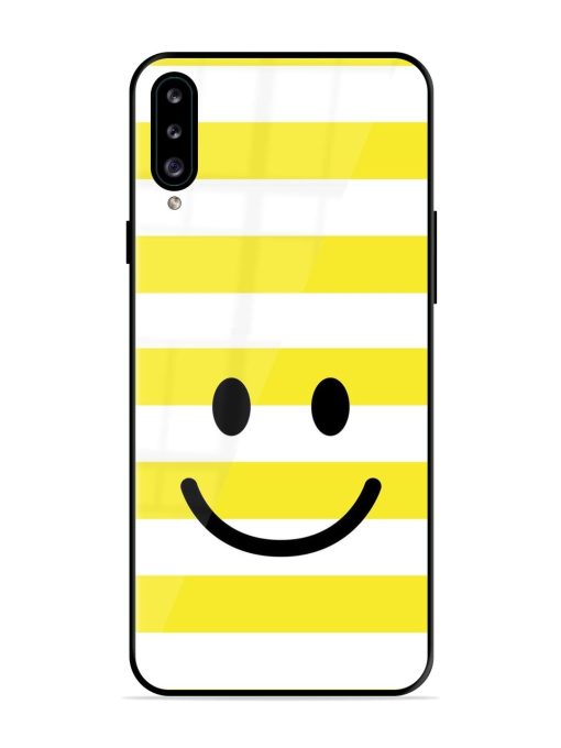 Smiling Stripes Glossy Soft Edge Case for Samsung Galaxy A30S Chachhi