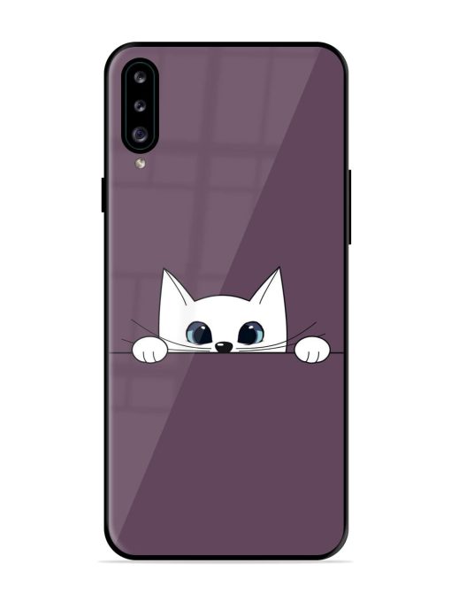 Peek-A-Boo Kitty Glossy Soft Edge Case for Samsung Galaxy A30S Chachhi