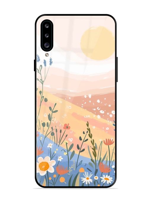 Golden Hour Blooms Glossy Soft Edge Case for Samsung Galaxy A30S Chachhi