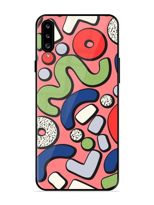 Groovy Geometric Shapes Glossy Soft Edge Case for Samsung Galaxy A30S Chachhi