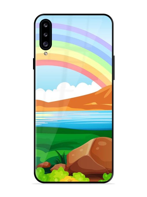 Rainbow Over The Lake Glossy Soft Edge Case for Samsung Galaxy A30S Chachhi