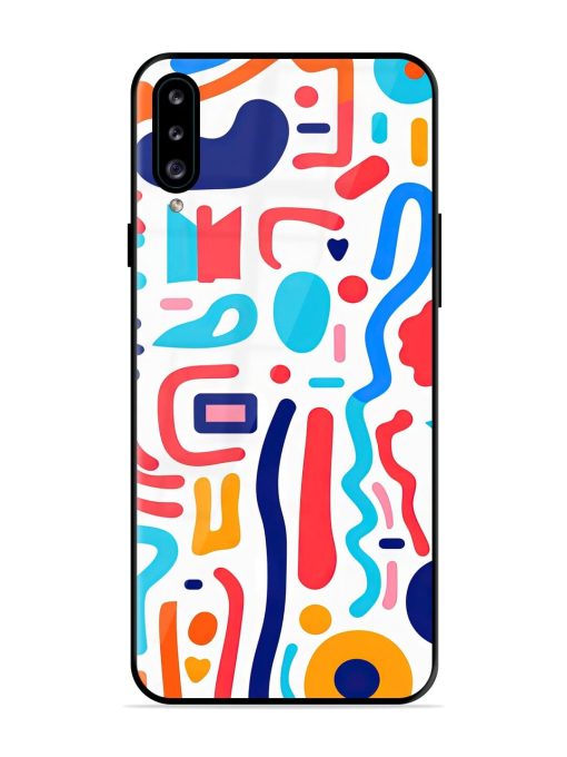 Whimsical Doodle Chaos Glossy Soft Edge Case for Samsung Galaxy A30S Chachhi