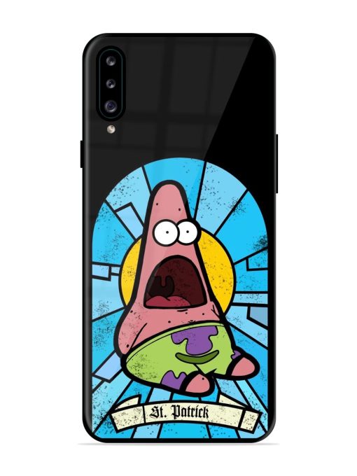 St. Patrick'S Day Stained Glass Patrick Star Glossy Soft Edge Case for Samsung Galaxy A30S Chachhi