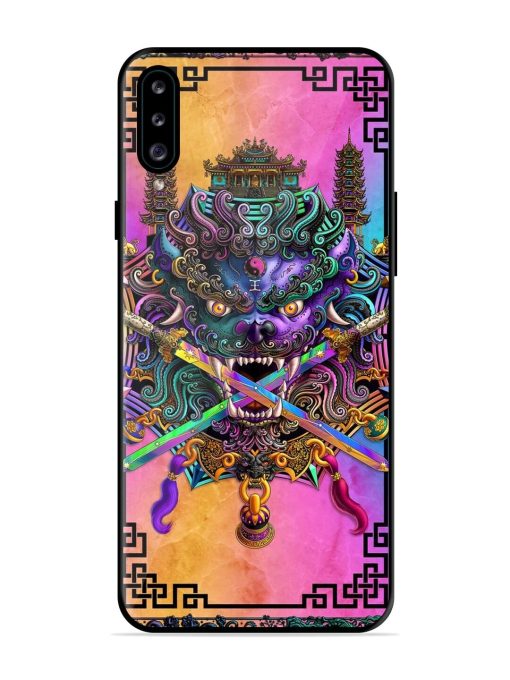 Psychedelic Fu Dog Tapestry Glossy Soft Edge Case for Samsung Galaxy A30S Chachhi