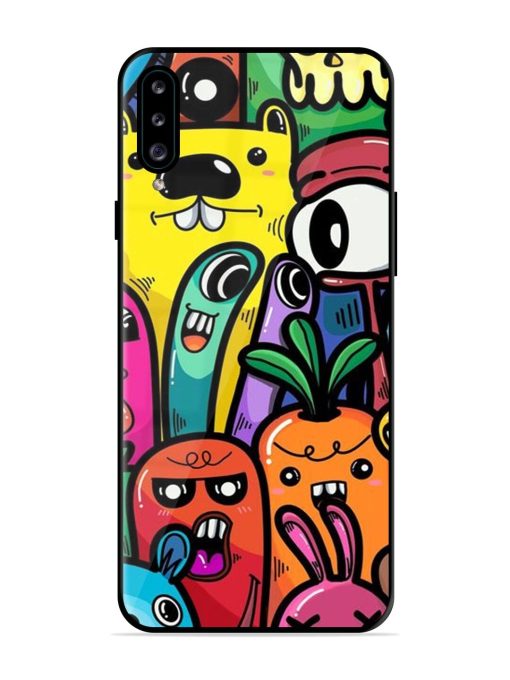 Whimsical Doodle Chaos Glossy Soft Edge Case for Samsung Galaxy A30S