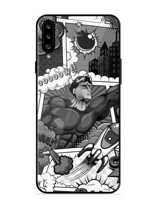 Comic Book Chaos Glossy Soft Edge Case for Samsung Galaxy A30S Chachhi