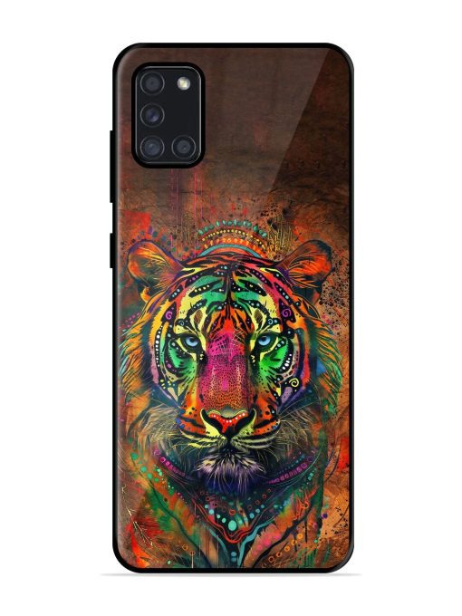 Cosmic Tiger Glossy Soft Edge Case for Samsung Galaxy A31 Chachhi