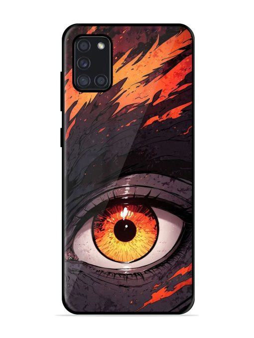 Inferno Gaze Glossy Soft Edge Case for Samsung Galaxy A31 Chachhi