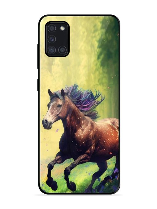 Enchanted Gallop Glossy Soft Edge Case for Samsung Galaxy A31 Chachhi