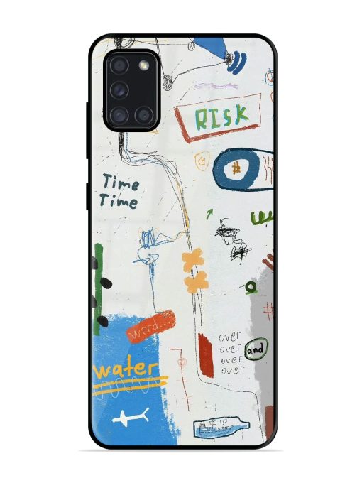 Mind Map Madness Glossy Soft Edge Case for Samsung Galaxy A31 Chachhi