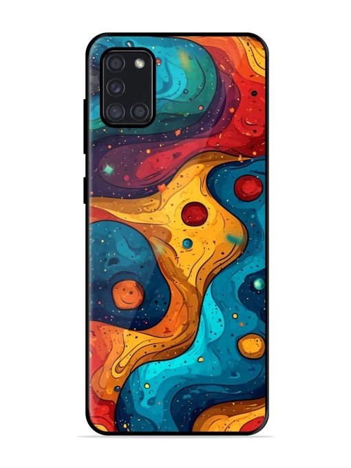 Cosmic Swirl Glossy Soft Edge Case for Samsung Galaxy A31 Chachhi