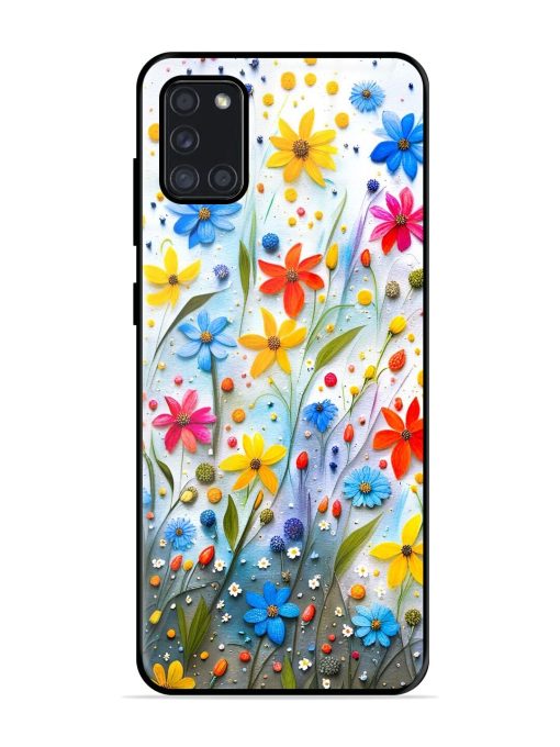 Vibrant Floral Glossy Soft Edge Case for Samsung Galaxy A31 Chachhi