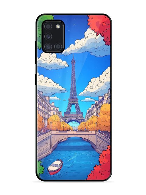 Parisian Panorama Glossy Soft Edge Case for Samsung Galaxy A31 Chachhi