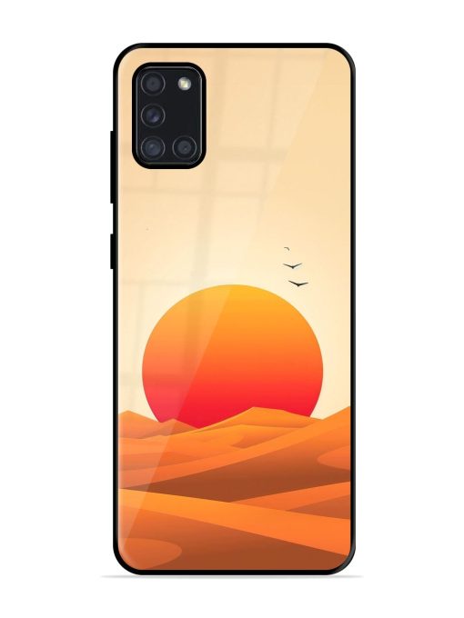 Desert Sunset Glossy Soft Edge Case for Samsung Galaxy A31 Chachhi