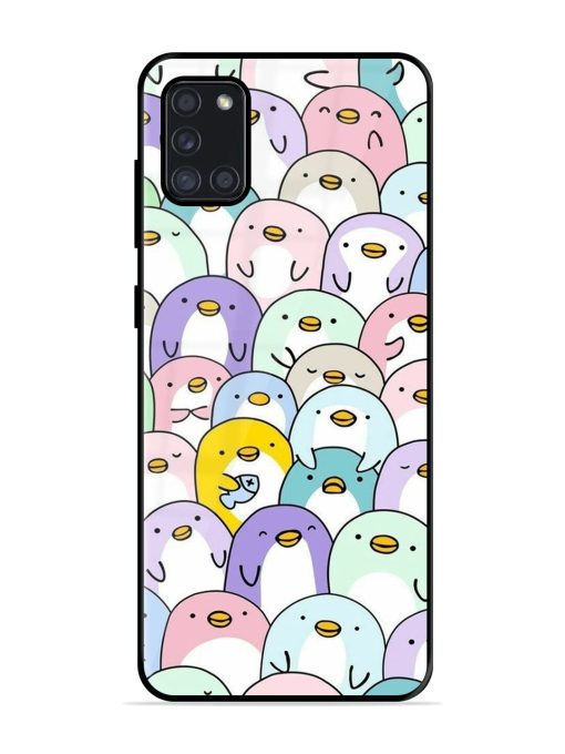 Penguin Party Glossy Soft Edge Case for Samsung Galaxy A31 Chachhi