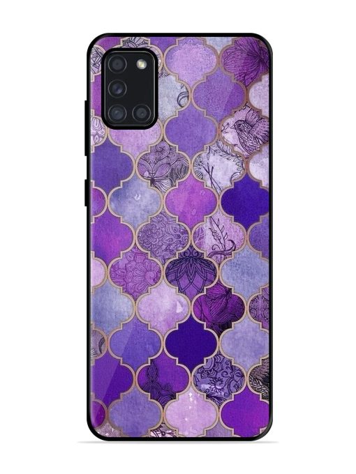 Purple Mosaic Magic Glossy Soft Edge Case for Samsung Galaxy A31