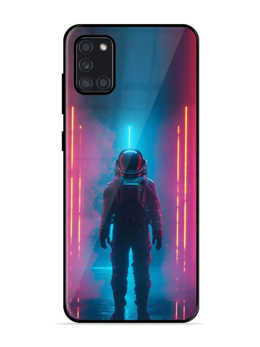 Neon Astronaut Glossy Soft Edge Case for Samsung Galaxy A31 Chachhi