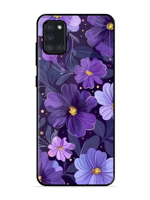 Purple Paradise Glossy Soft Edge Case for Samsung Galaxy A31 Chachhi