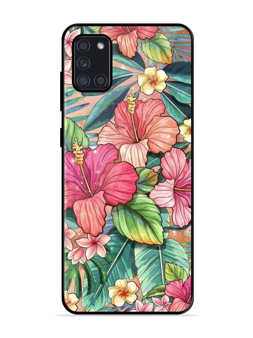 Tropical Tapestry Glossy Soft Edge Case for Samsung Galaxy A31