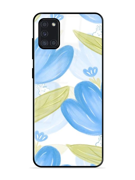 Bunny'S Blue Garden Glossy Soft Edge Case for Samsung Galaxy A31 Chachhi