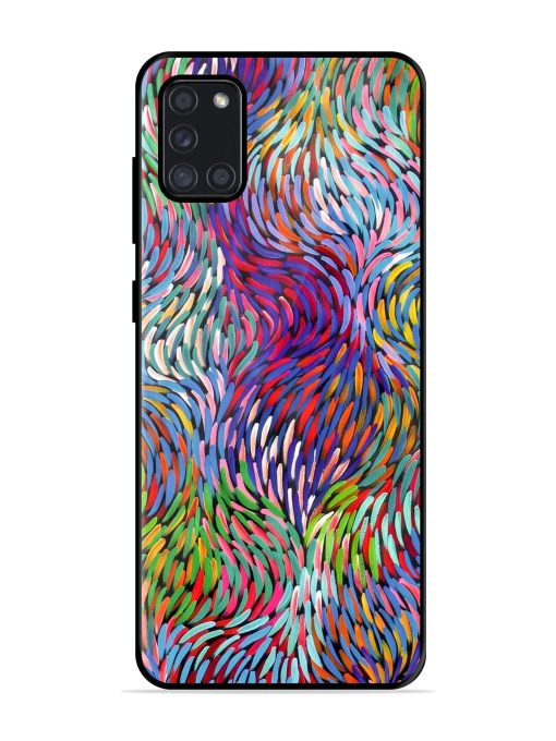 Vibrant Waves Glossy Soft Edge Case for Samsung Galaxy A31 Chachhi