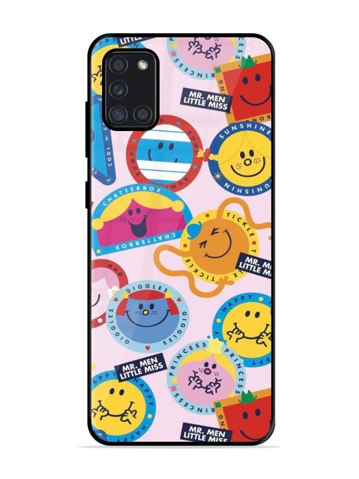 Whimsical Mr. Men & Little Miss Glossy Soft Edge Case for Samsung Galaxy A31