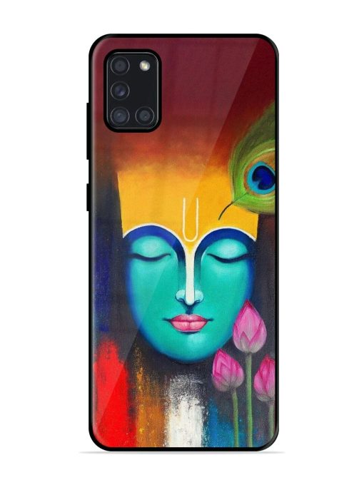 Divine Tranquility: The Face Of Krishna Glossy Soft Edge Case for Samsung Galaxy A31 Chachhi