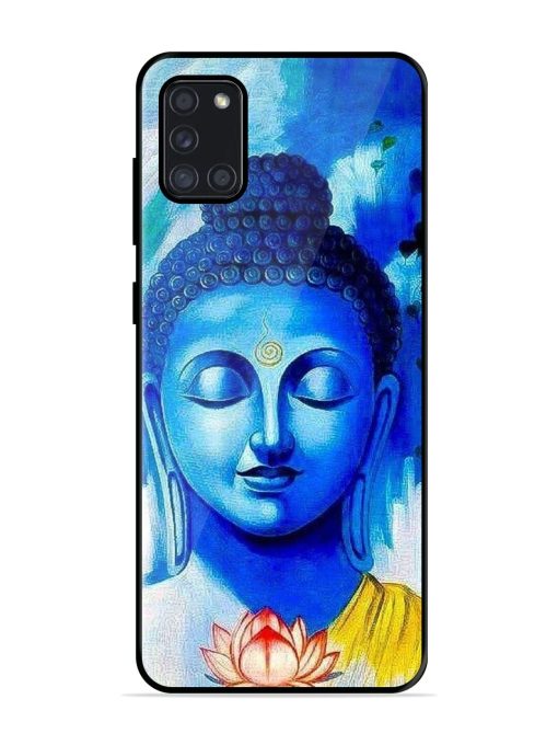 Serene Buddha With Lotus Glossy Soft Edge Case for Samsung Galaxy A31 Chachhi