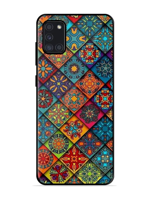 Patchwork Mandala Mosaic Glossy Soft Edge Case for Samsung Galaxy A31 Chachhi