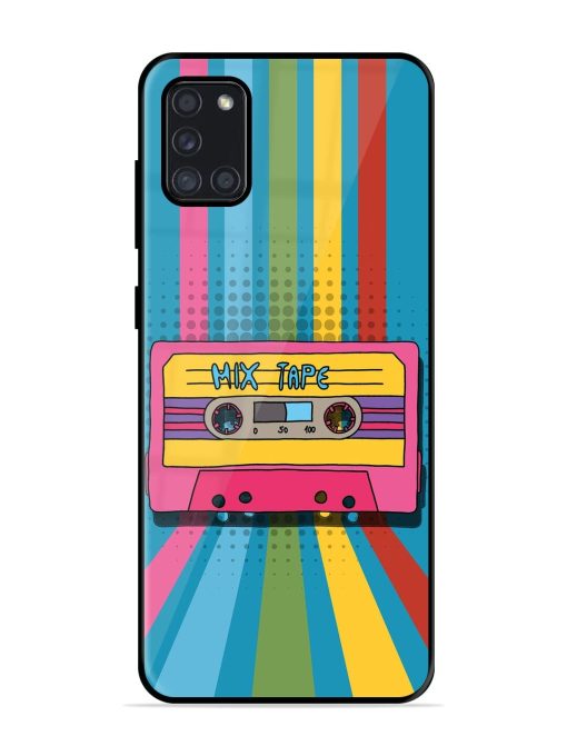 Retro Cassette Tapes Glossy Soft Edge Case for Samsung Galaxy A31 Chachhi