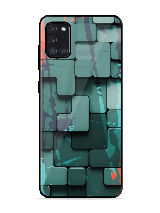 Abstract Geometric Mosaic Glossy Soft Edge Case for Samsung Galaxy A31 Chachhi