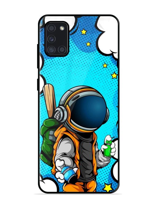 Space Graffiti Artist Glossy Soft Edge Case for Samsung Galaxy A31 Chachhi