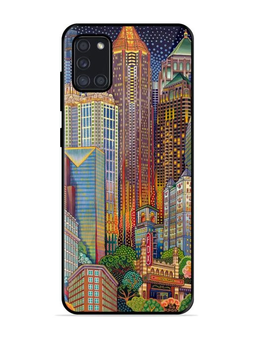 Neon Nightscape Glossy Soft Edge Case for Samsung Galaxy A31 Chachhi