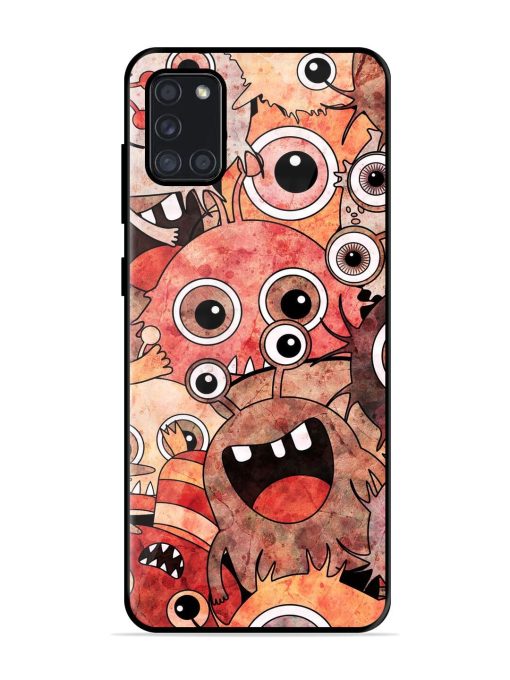 Monster Mash Glossy Soft Edge Case for Samsung Galaxy A31 Chachhi