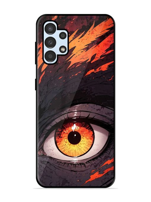 Inferno Gaze Glossy Soft Edge Case for Samsung Galaxy A32 (4G) Chachhi